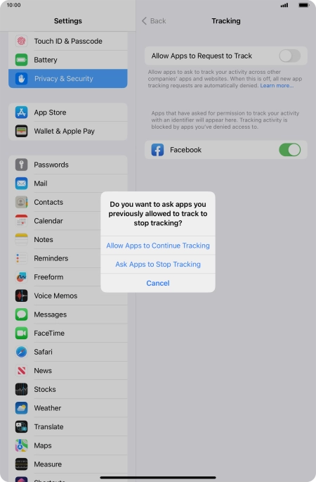 If you turn off the function, press the required setting.