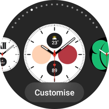 Press Customise. Press Customise.