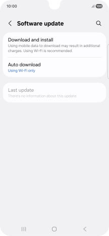 Press Download and install. If a new software version is available, it's displayed. Follow the instructions on the screen to update the phone software.