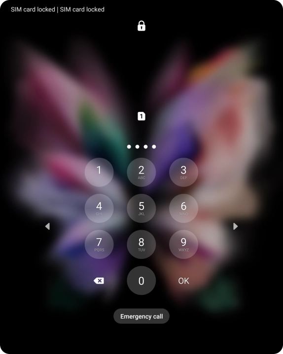 If you're asked to key in your PIN, do so and press OK. If you're asked to key in your PIN, do so and press OK.