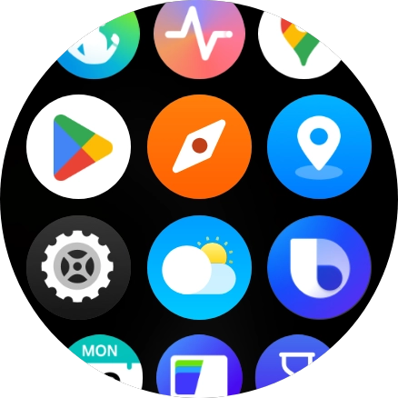 Press the settings icon. Press the settings icon.