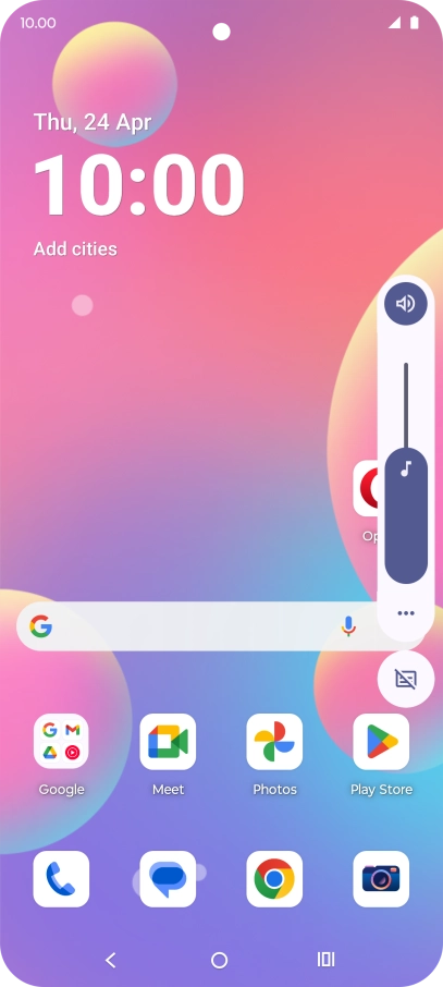 Press the sound mode icon. Press the sound mode icon.