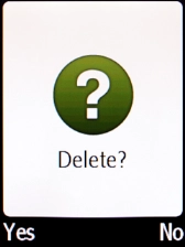 Press the Left selection key.