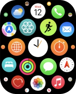 Press the music player icon.