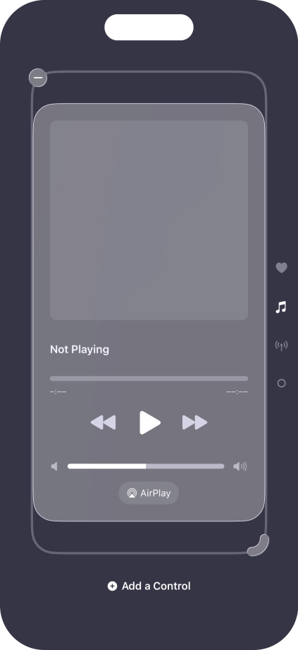 Press the remove icon on the required Control Centre page to remove it from Control Centre. Press the remove icon on the required Control Centre page to remove it from Control Centre.