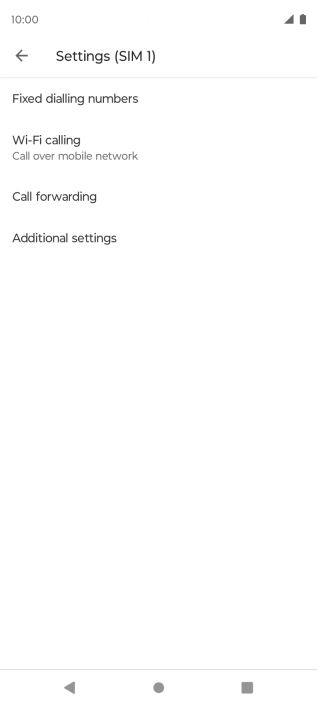 Press Fixed dialling numbers. Press Fixed dialling numbers.