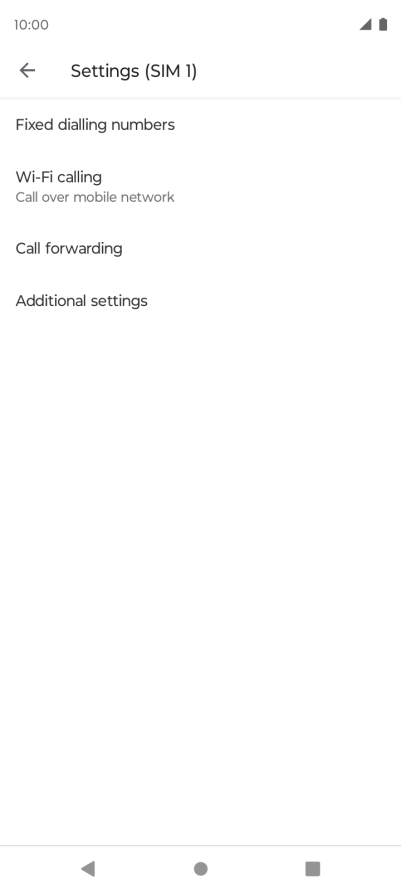 Press Fixed dialling numbers. Press Fixed dialling numbers.