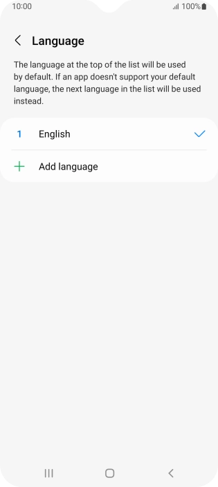Press Add language. Press Add language.