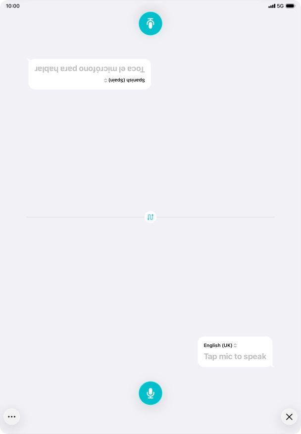 Press the end icon to end two-way view. Press the end icon to end two-way view.