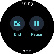 Press Pause to pause activity. Press Pause to pause activity.