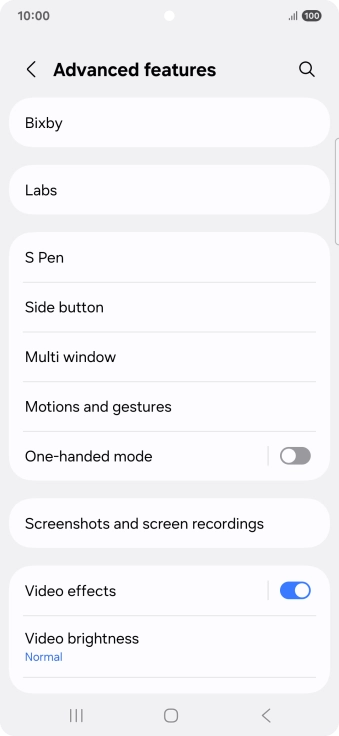 Press Bixby.