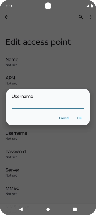 Key in wap and press OK. Key in wap and press OK.