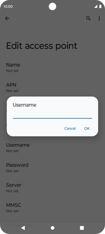 Key in wap and press OK. Key in wap and press OK.