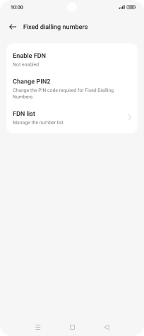 Press FDN list. Press FDN list.
