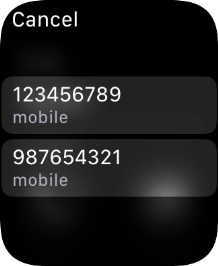 Press the required number. Press the required number.