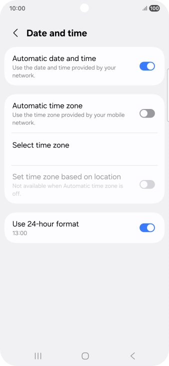 Press the indicator next to Press the indicator next to