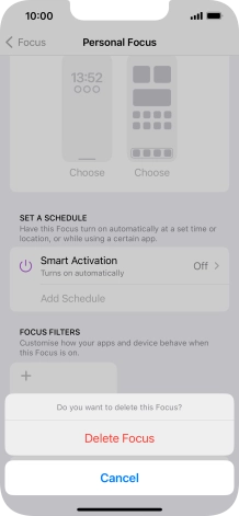 Press Delete Focus. Press Delete Focus.
