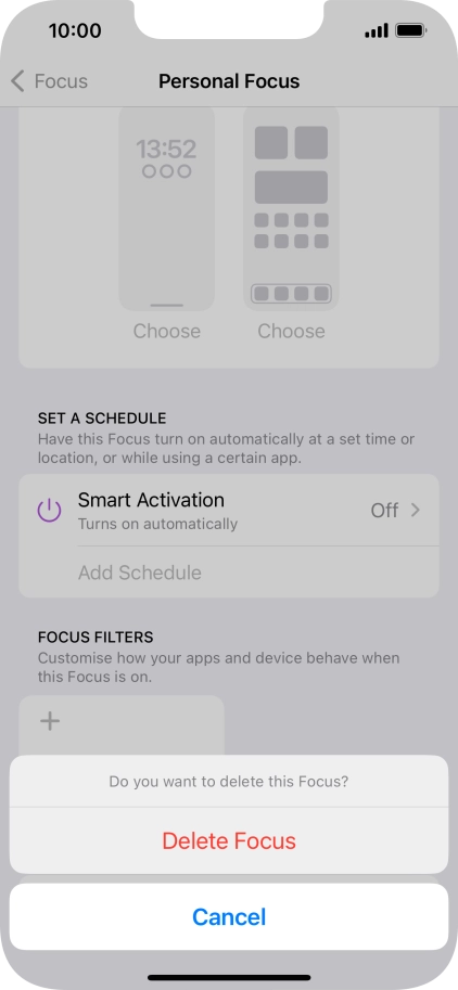 Press Delete Focus. Press Delete Focus.