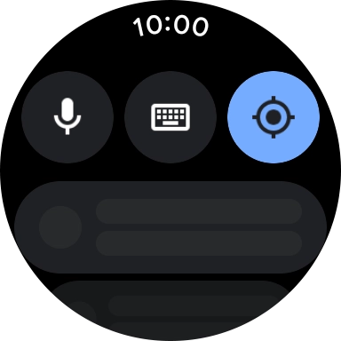 Press the microphone icon and say the required destination. Press the microphone icon and say the required destination.