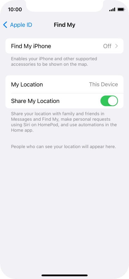Press Find My iPhone. Press Find My iPhone.