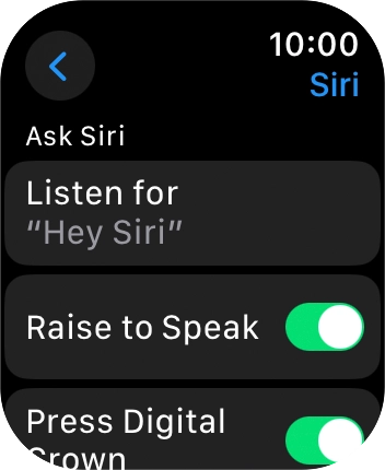 Press Listen for.