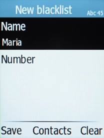 Highlight Number and key in the required phone number. Highlight Number and key in the required phone number.