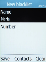 Highlight Number and key in the required phone number. Highlight Number and key in the required phone number.