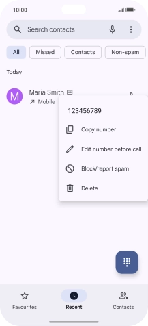 Press Block/report spam.