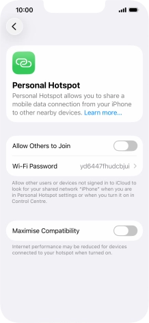 Press Wi-Fi Password and key in the required password. Press Wi-Fi Password and key in the required password.