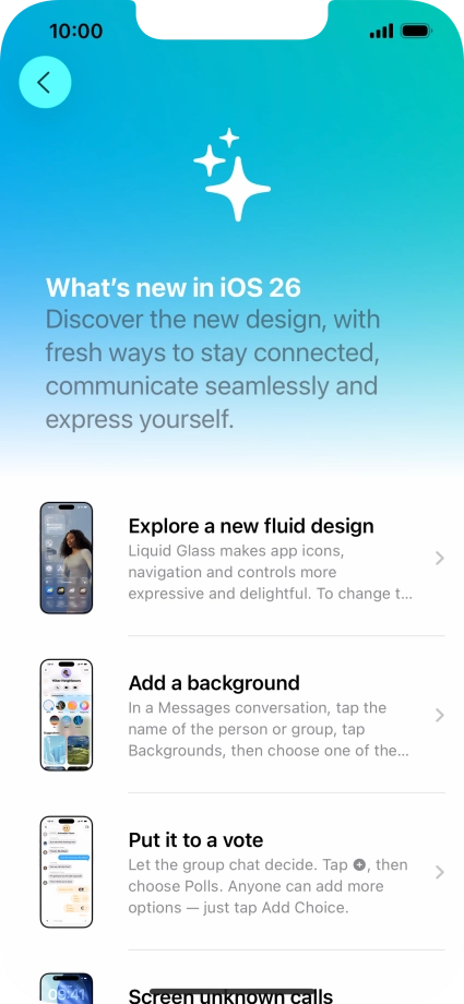 Slide your finger upwards starting from the bottom of the screen to return to the home screen.