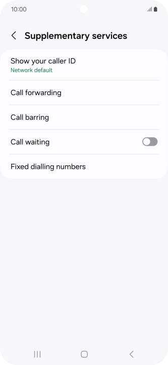 Press Fixed dialling numbers.