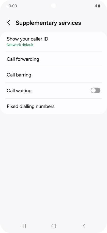 Press Fixed dialling numbers.
