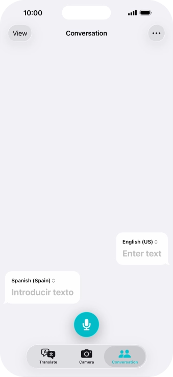 Press the microphone icon and say the required word or sentence. Press the microphone icon and say the required word or sentence.