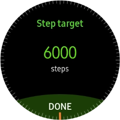 Turn the Rotating bezel right or left to select the required goal. Turn the Rotating bezel right or left to select the required goal.