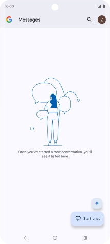 Press the profile icon. Press the profile icon.