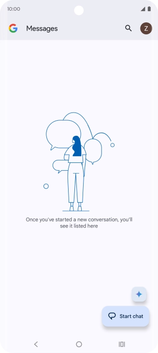 Press the profile icon. Press the profile icon.