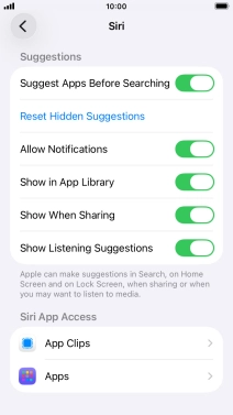 Press the required app. Press the required app.