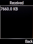 The incoming data usage is displayed.