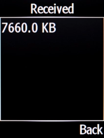 The incoming data usage is displayed.
