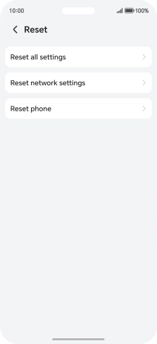 Press Reset phone. Press Reset phone.