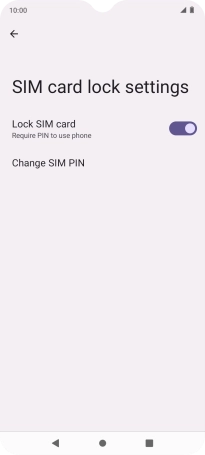 Press Change SIM PIN. Press Change SIM PIN.