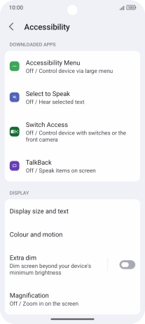 Press TalkBack and follow the instructions on the screen to select the required settings. Press TalkBack and follow the instructions on the screen to select the required settings.