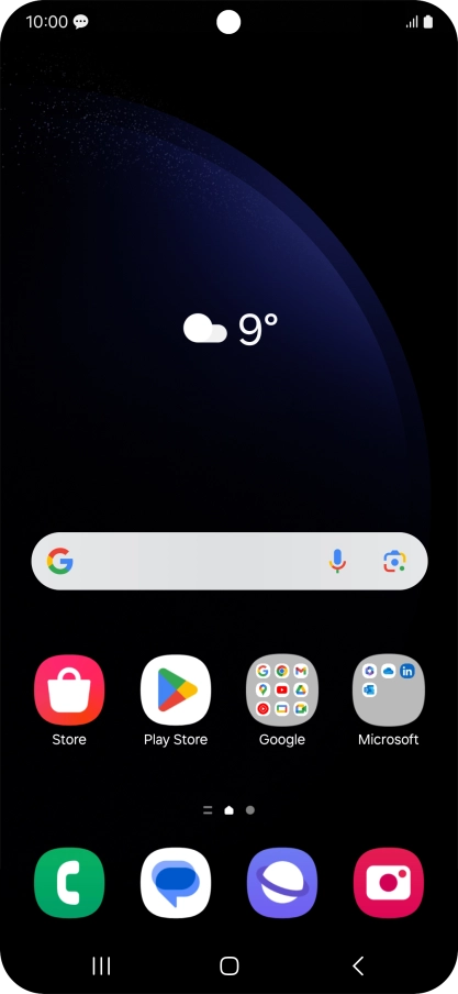 The text/picture message icon shows that you've received a new text or picture message.