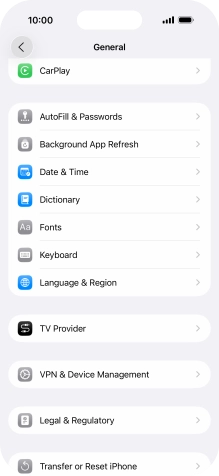 Press Language & Region.