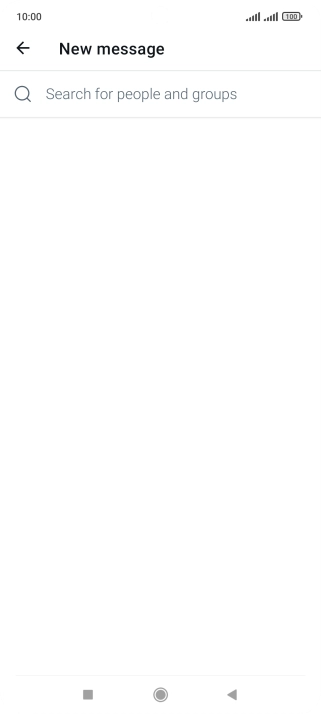 Press the search field. Press the search field.