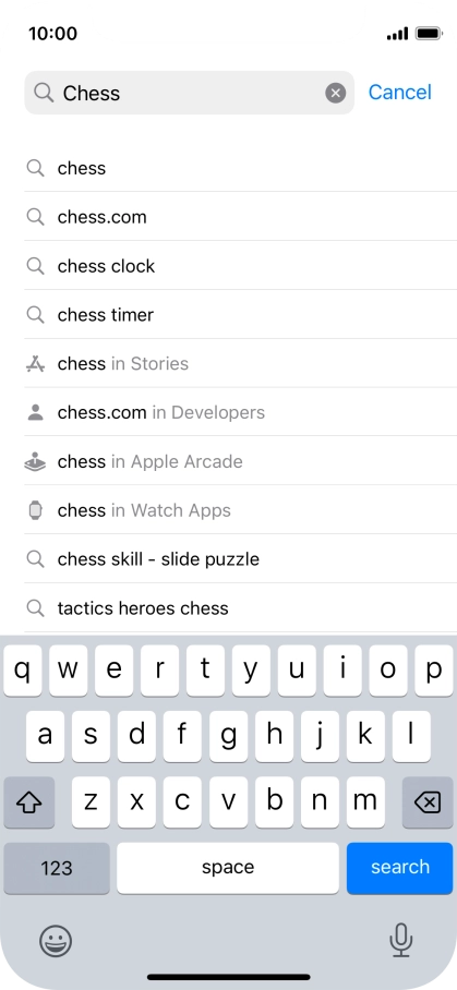 Press search.