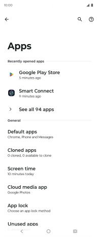 Press See all apps. Press See all apps.