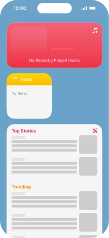 Press and hold the required Widget Stack. Press and hold the required Widget Stack.