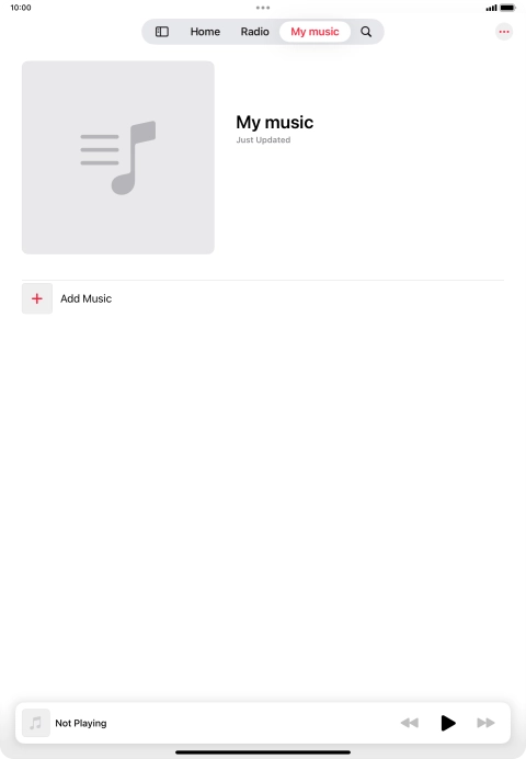 Press Add Music.