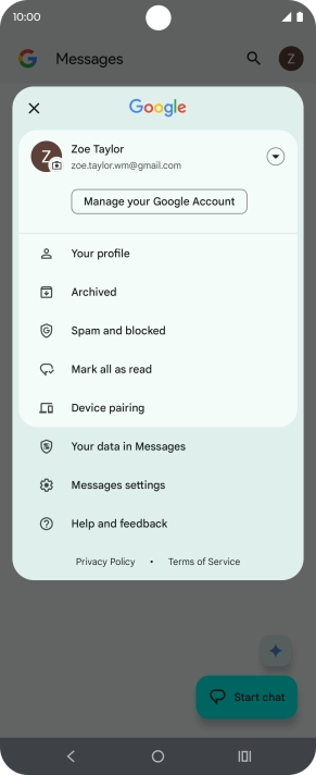 Press Messages settings. Press Messages settings.